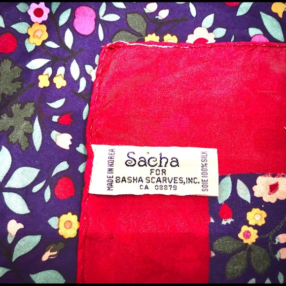 Sacha for Basha Square Silk Scarf - Picture 2 of 3